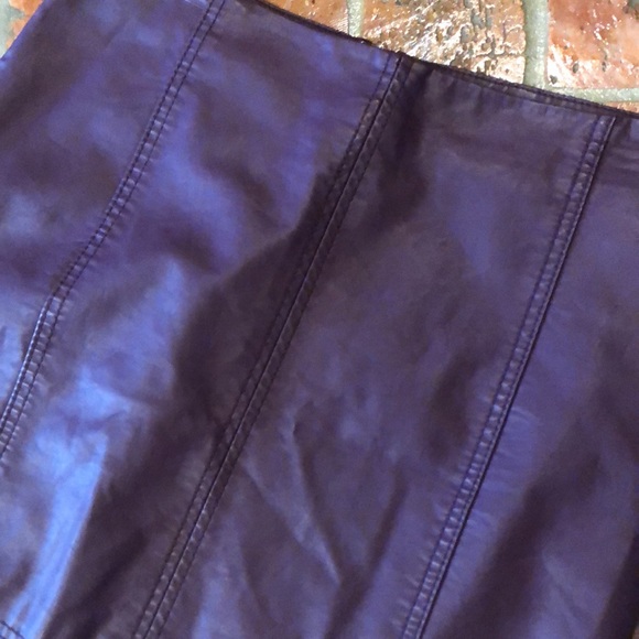 Free People vegan leather mini skirt sz8 - Picture 6 of 15